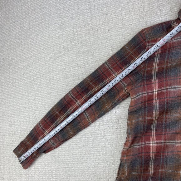 American Eagle Flannel Shirt Womens XS Boyfriend Fit Faded Red Amazingly Soft - Picture 11 of 16